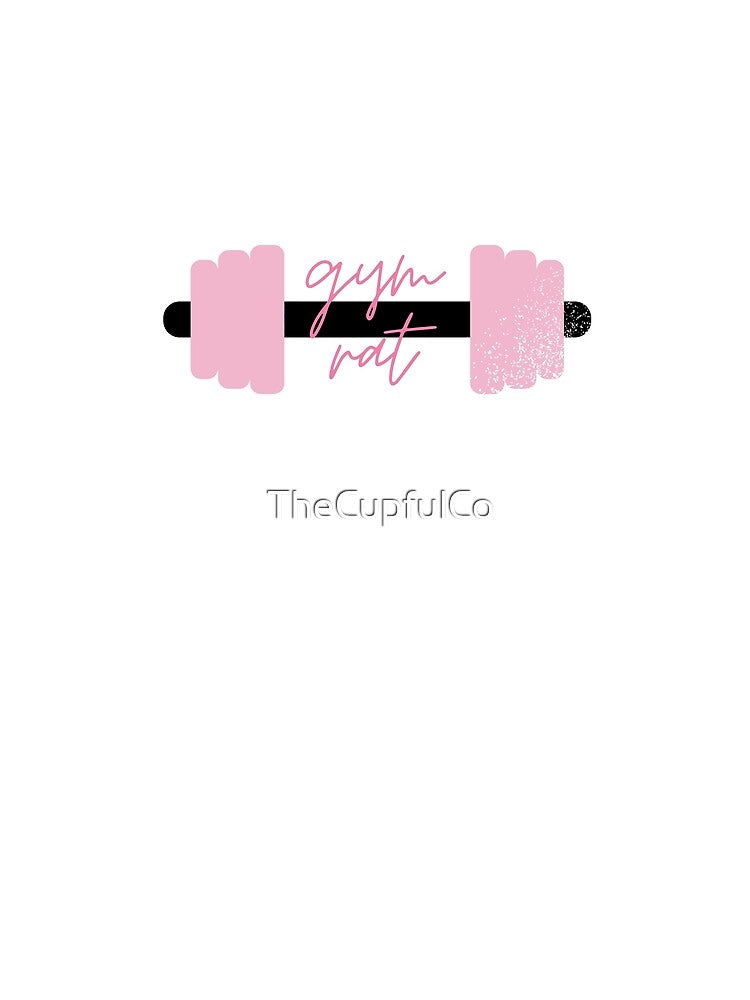 Gym Rat Dumbbell Pink by TheCupfulCo