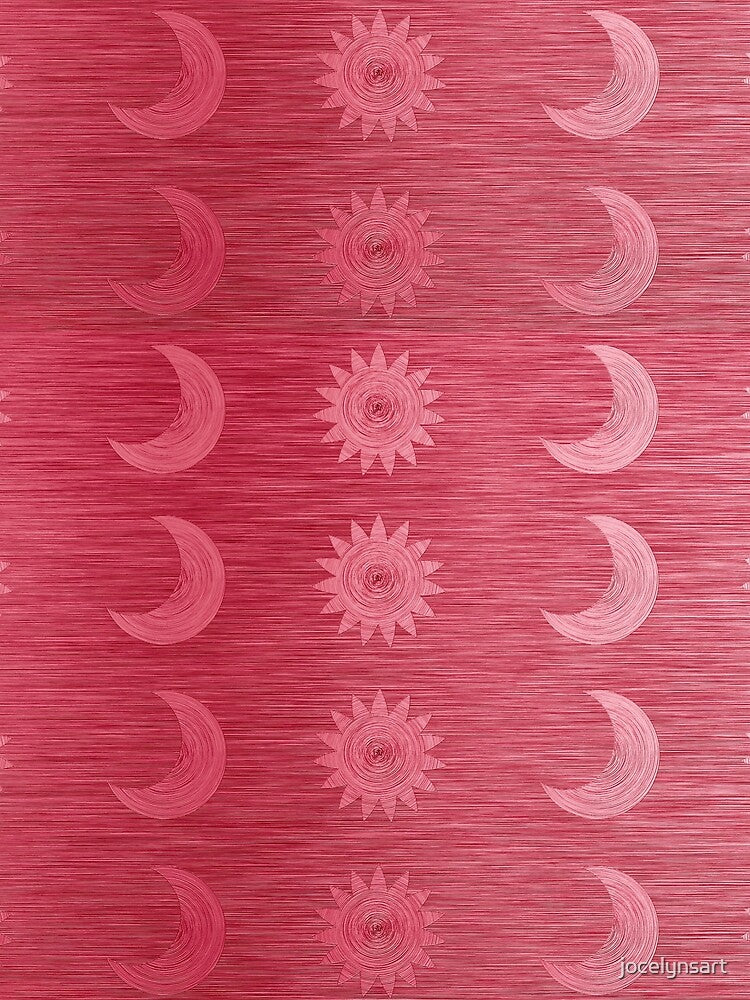 Pink Suns and Moons Celestial Ombre by jocelynsart