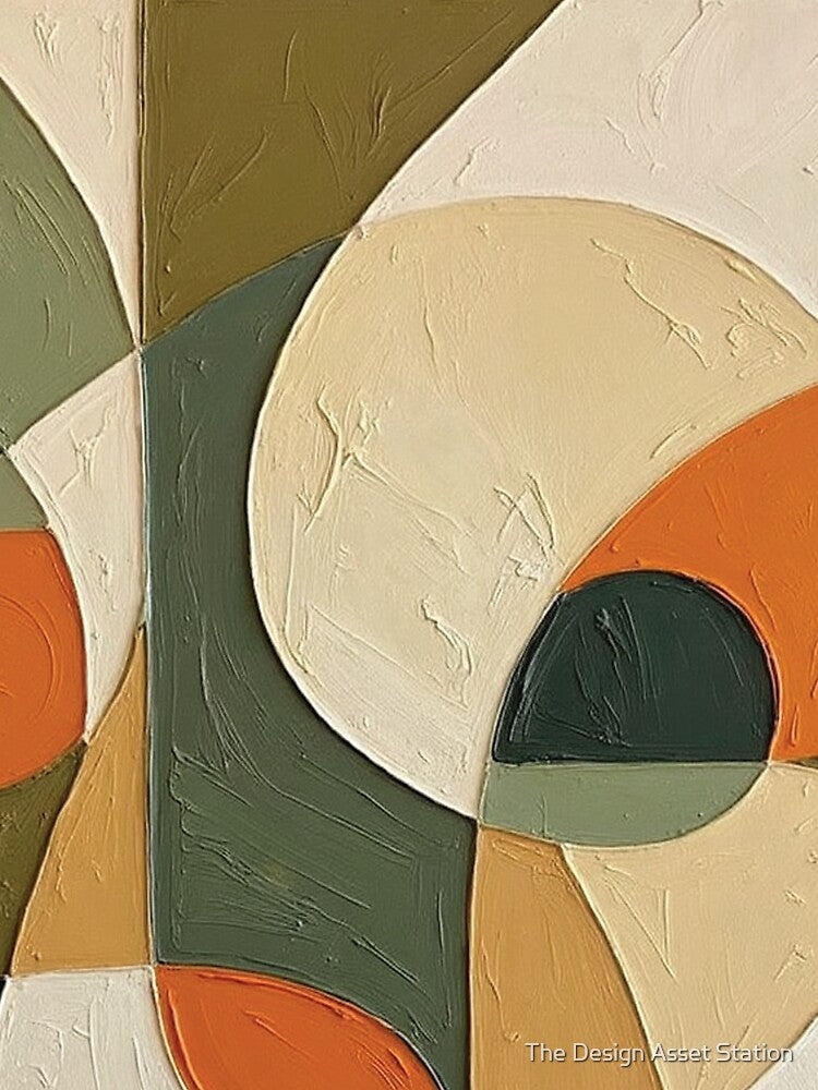Modern Abstract Geometry - Minimalist Shape Composition by The Design Asset Station