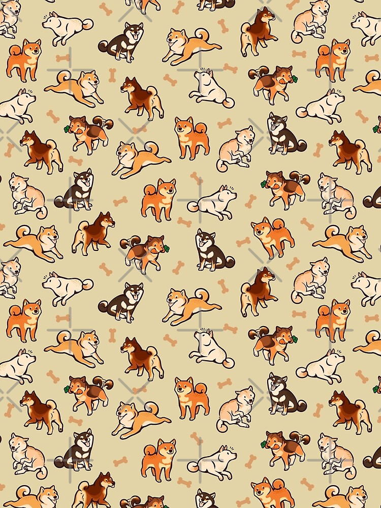 shibes in cream by Colordrilos