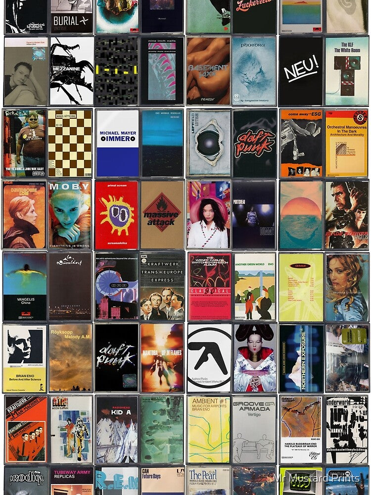 Greatest Electronic Music - Vintage Dance Music Album Cover Art by Mr Mustard Prints