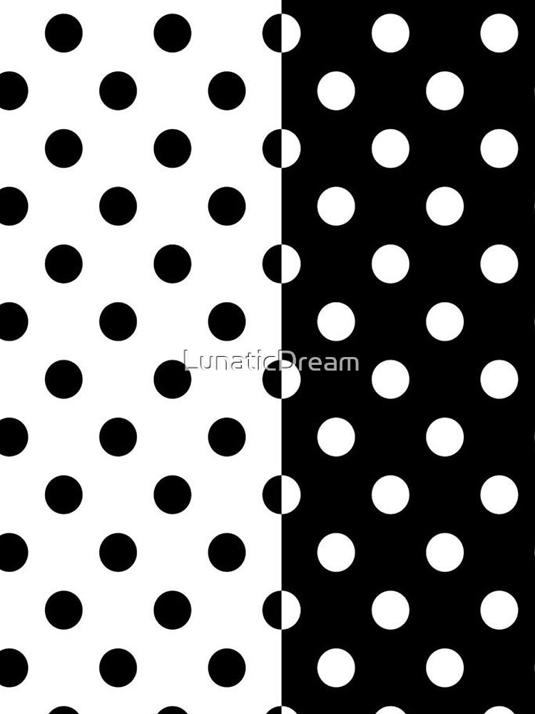 Black & White Polka Dots by LunaticDream