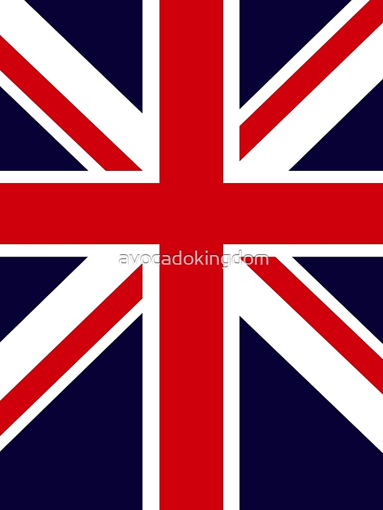 Rose Union Jack Great Britain Punk T shirt by avocadokingdom