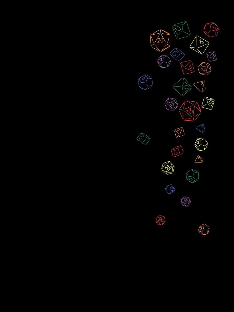 Rainbow Cascading Dice by nicegnome