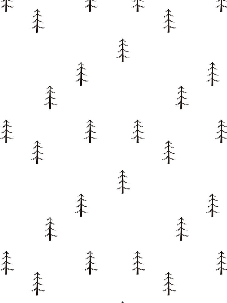 Minimalist Forest on White by KSimpson838