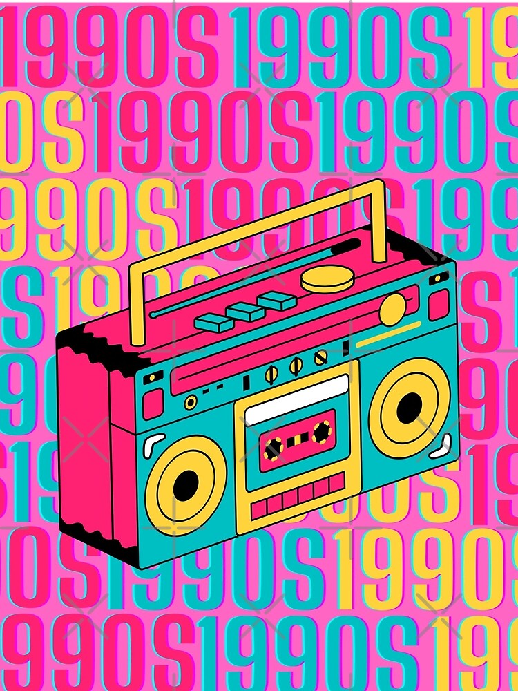 1990s retro design 1 - Bubblegum Pink Background by PunjabanJatti