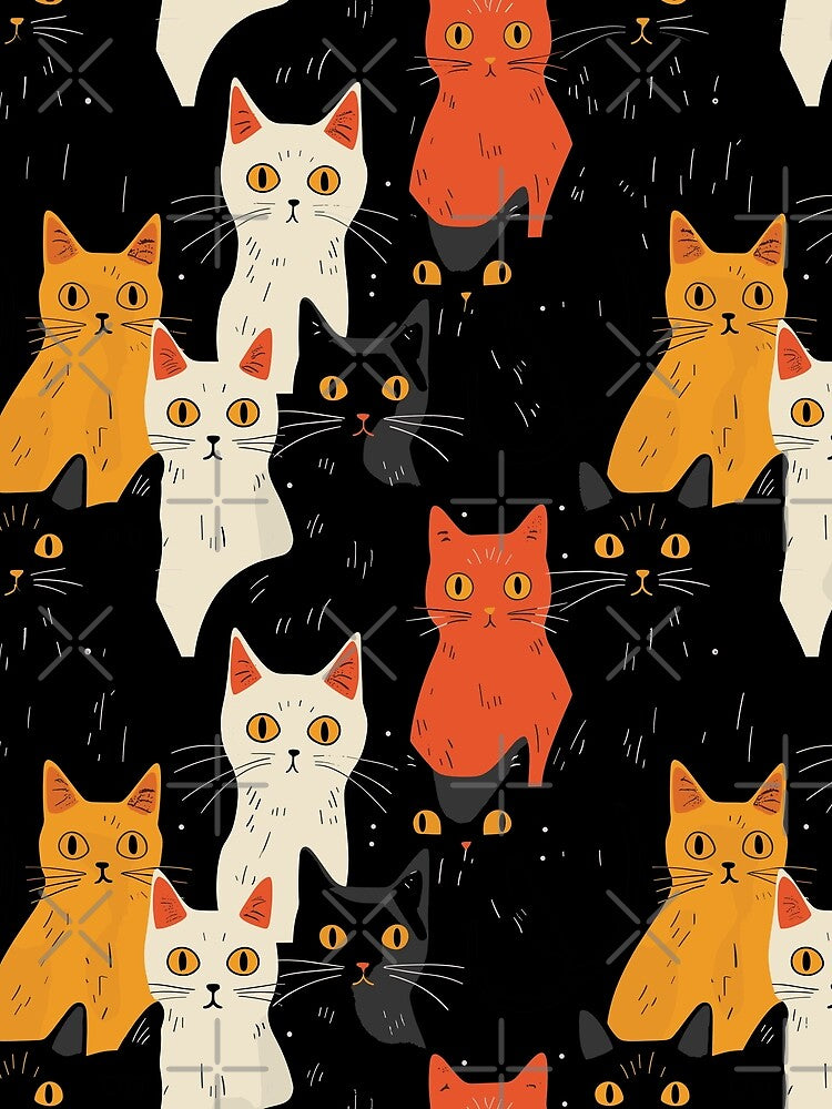 Freaked Out Cats by Sitchko