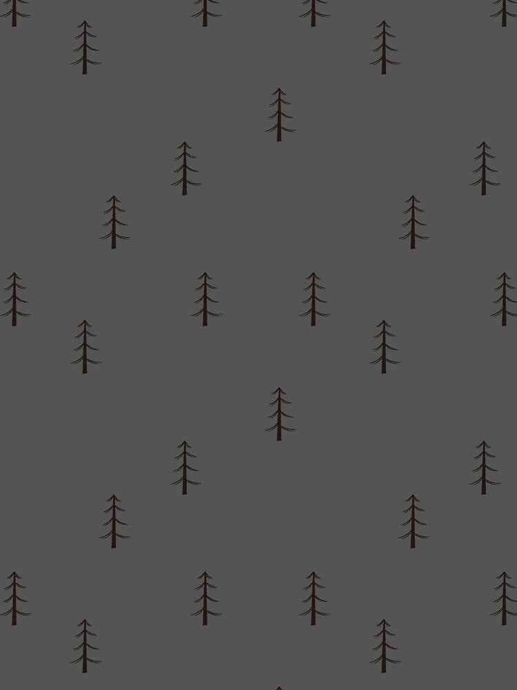 Minimalist Forest on Dark Gray by KSimpson838