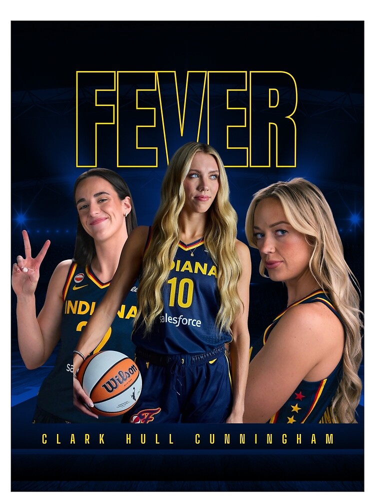 Caitlin Clark Lexie Hull Sophie Cunningham Indiana Fever by lavndershrtdays