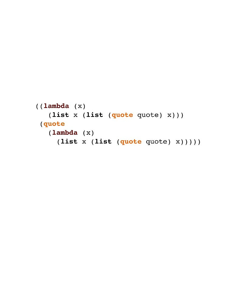 Self-Reproducing Lisp Program (Quine) by brutal-world
