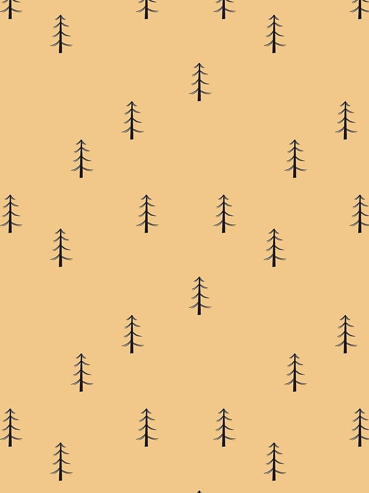 Minimalist Forest on Light Orange by KSimpson838
