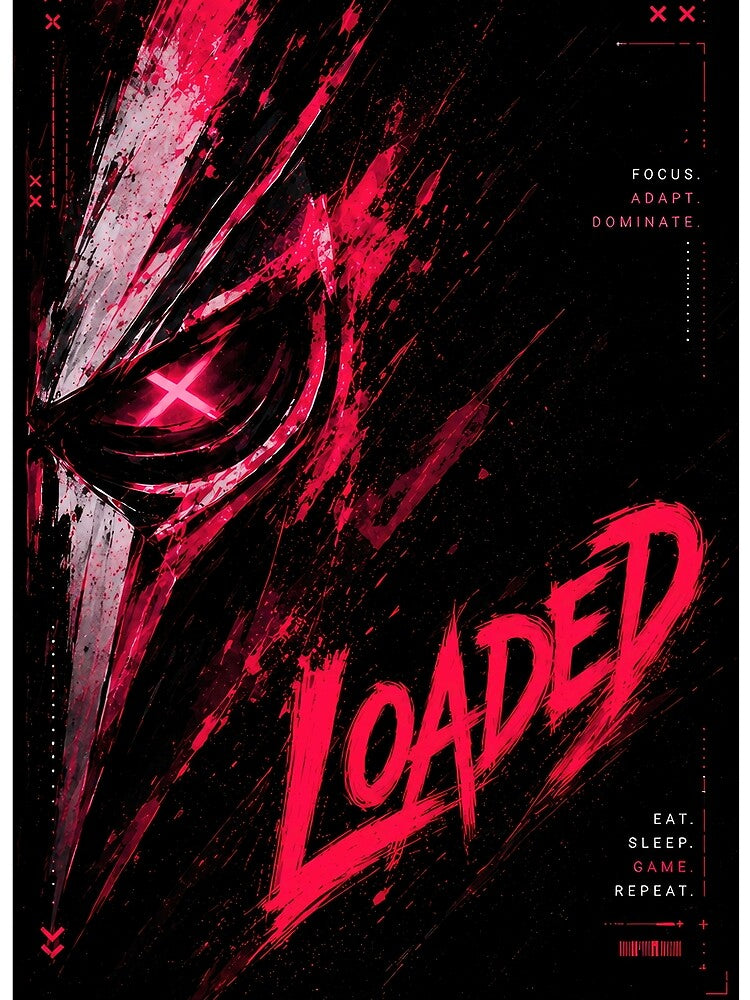 Pink Loaded Gamer Mask by NewOldArtsy