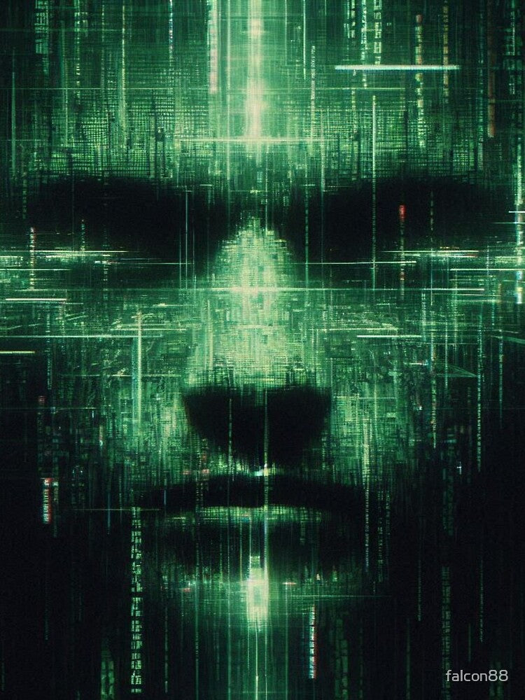 falcon88 Matrix Glitch Art by Imaginarium of Chaos falcon88