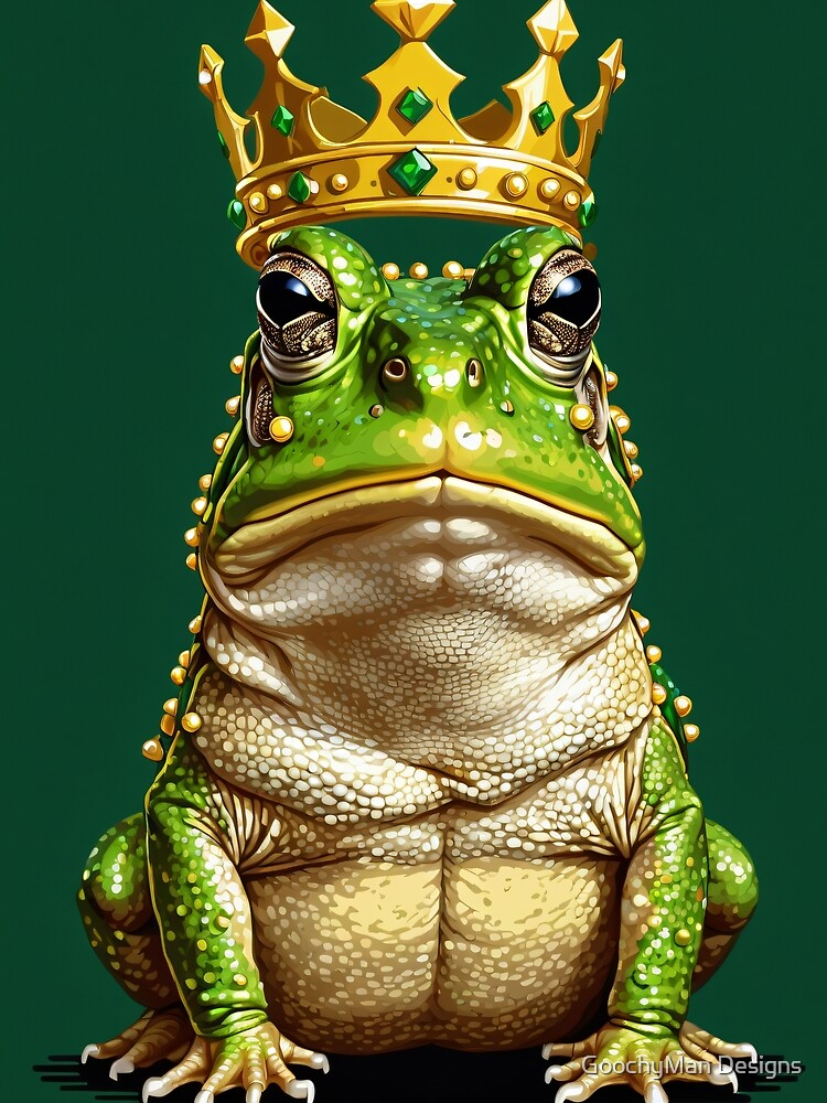 Pixel Art Toad With Crown by GoochyMan Designs