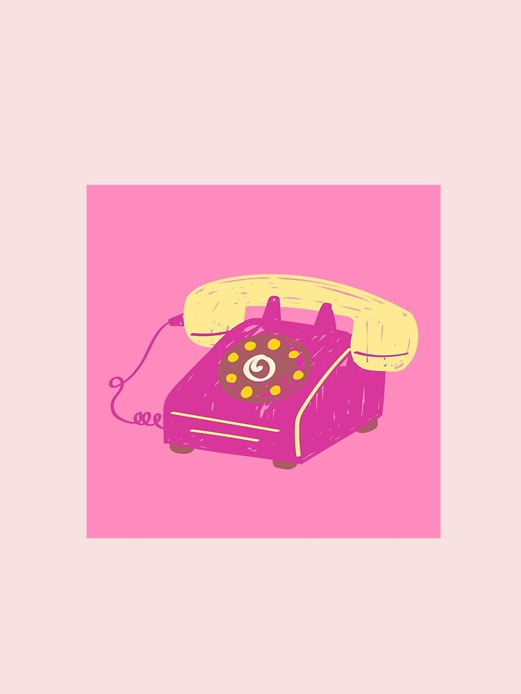 Pink phone by ridnaledesigner