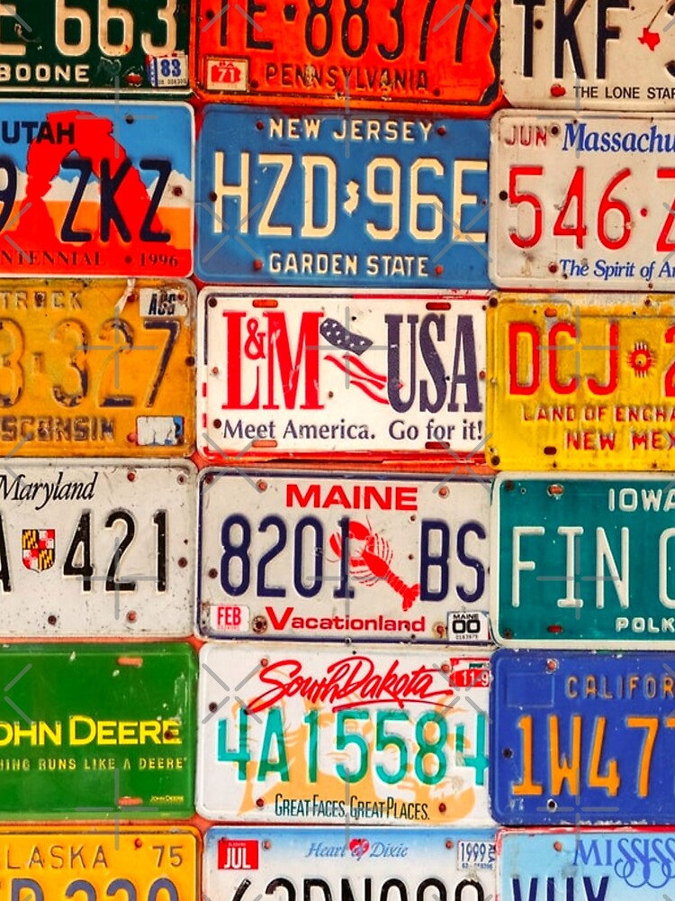 United States License Plates Art America by mwagie
