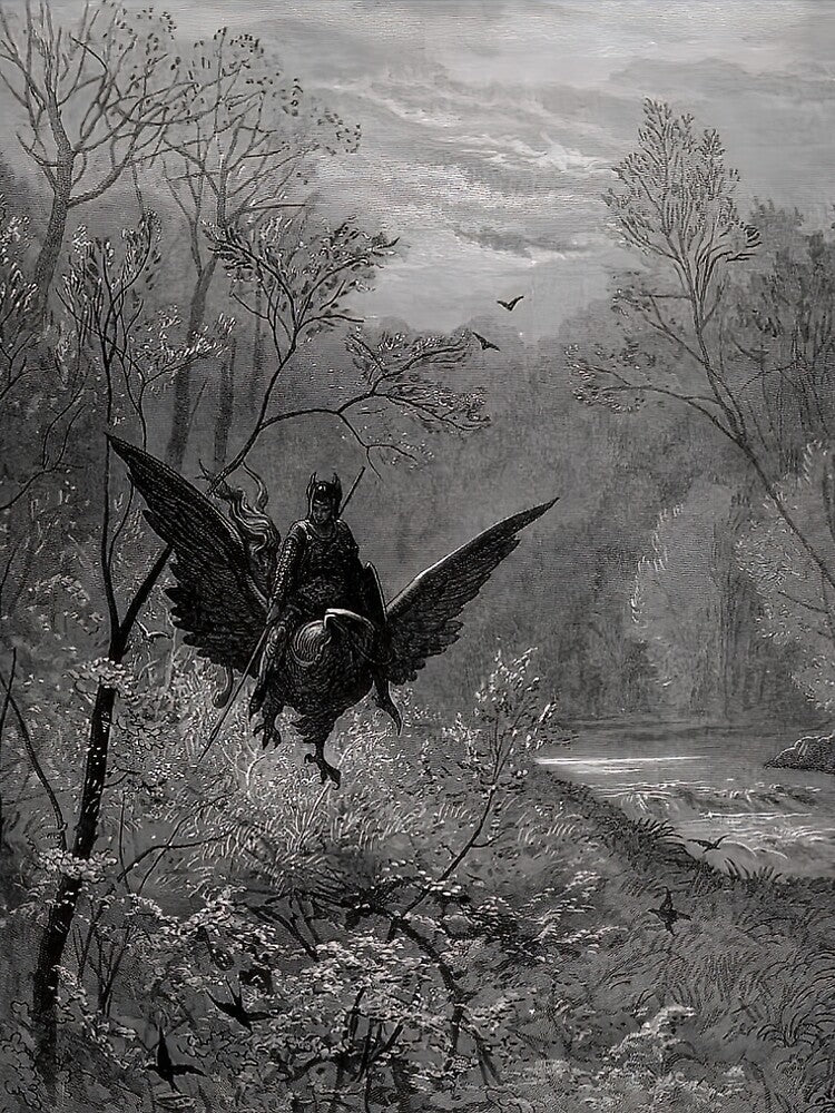 Hippogriff by Gustave Doré by AestheticsXarts