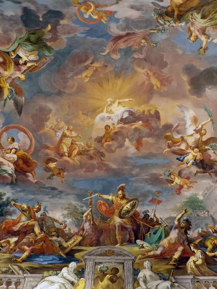 Ceiling in the Villa Borghese, Rome. The Apotheosis of Romulus by Mariano Rossi by Onodera