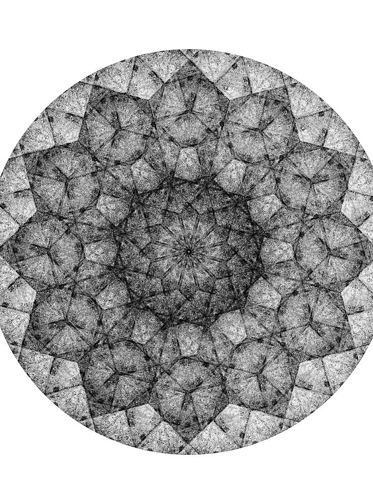 Black and White Mandala-Inspired pattern by ThomMorris