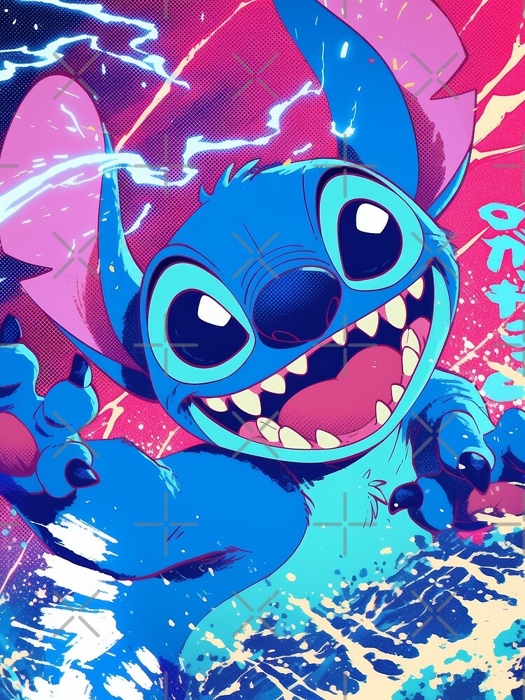 Blue Cute Alien Hawaiian Fun by AnimeArsenalPrints