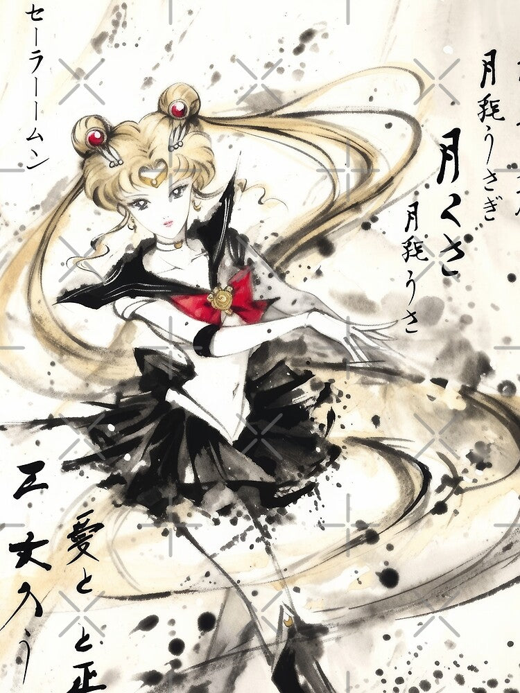 Sailor Moon Sumi-e by AnimeArsenalPrints