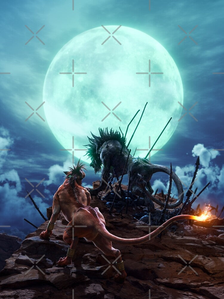 Red XIII and Seto [FFVII Rebirth] by GlitchBob452
