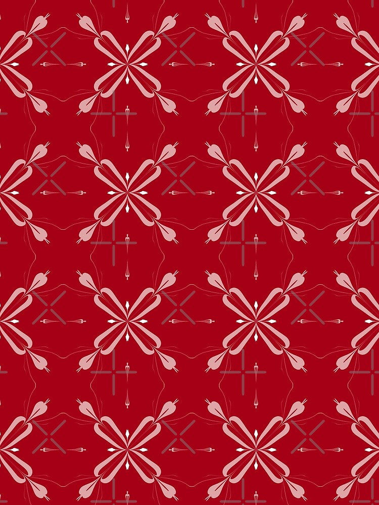 Minimalist Abstract Geometric Cross Pattern by SahmatArt