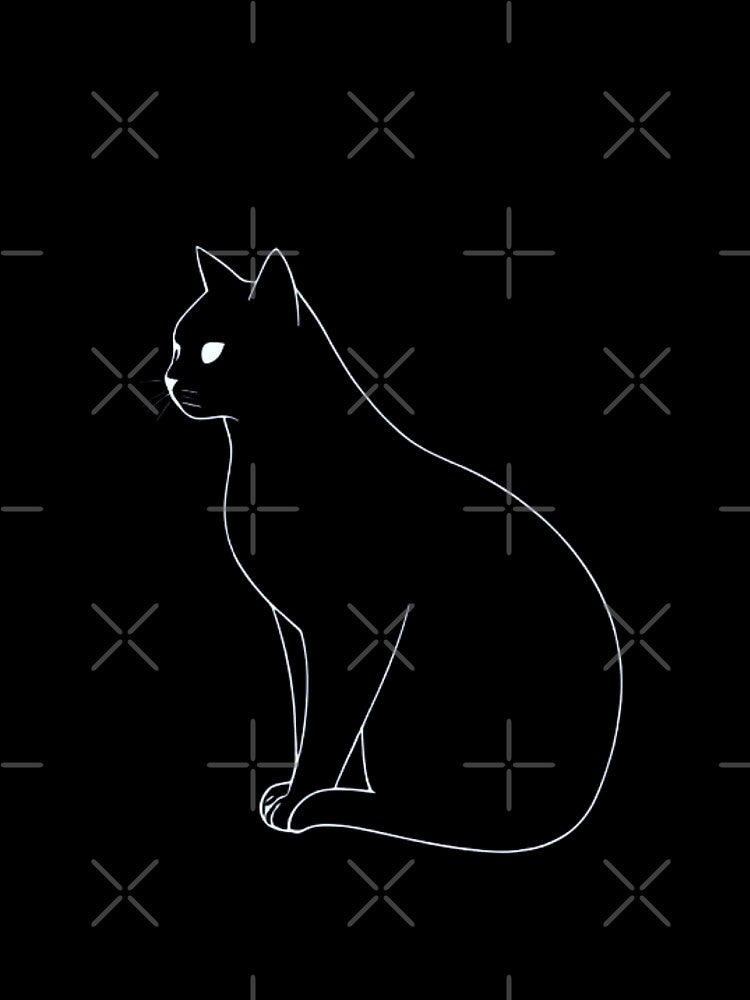 Cat silhouette by Mahe Jabeen