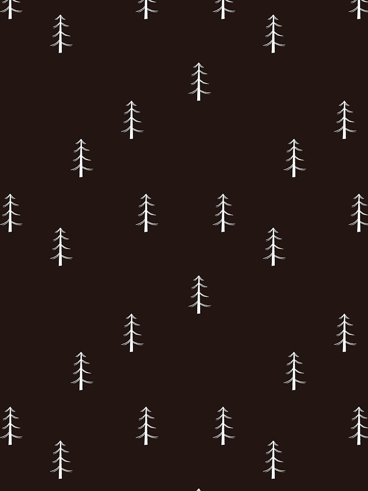 Minimalist Forest on Black by KSimpson838