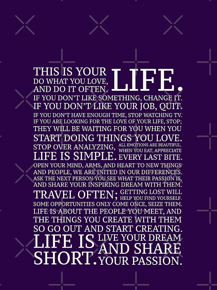 YOUR LIFE by MangaCortaTees
