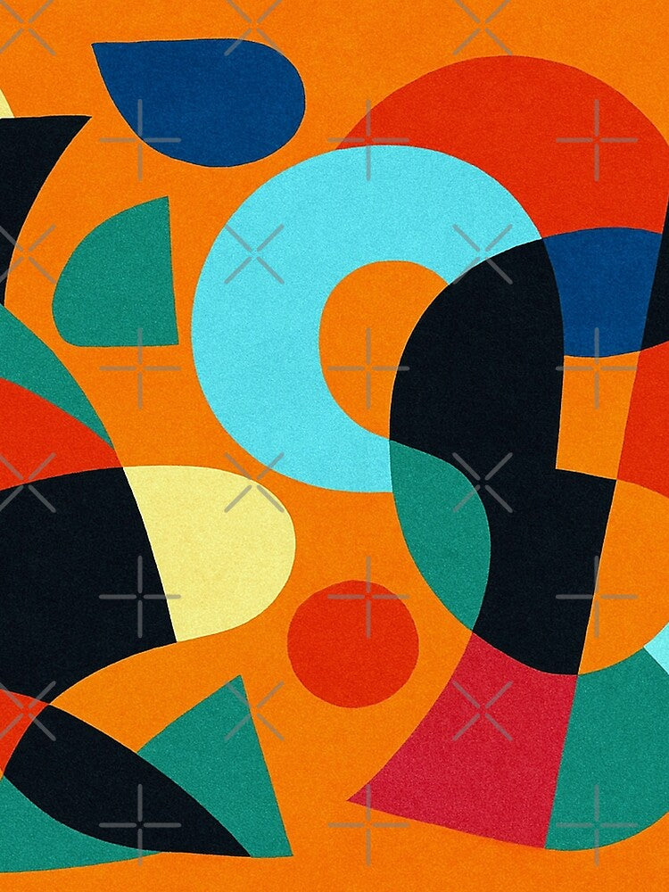 Colorful abstract chaos of shapes by Sigtrix