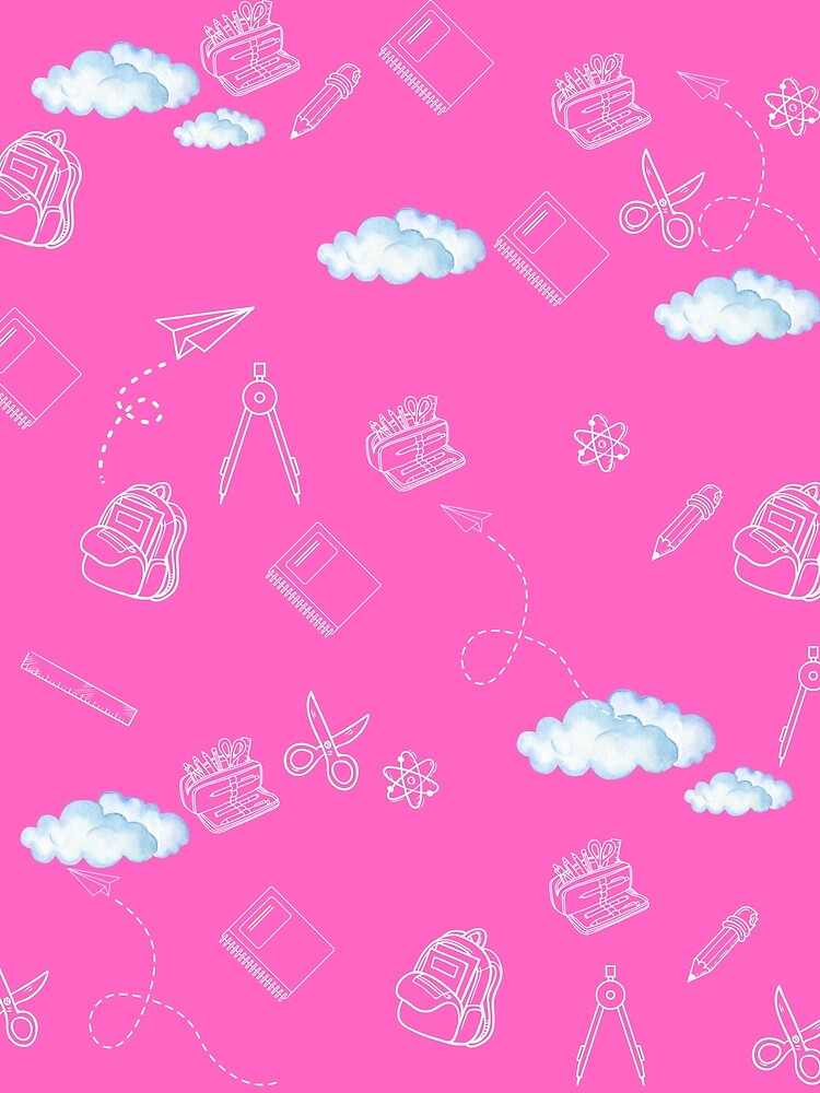 Colorful School Background – Back to School Pattern Design by Designkarte