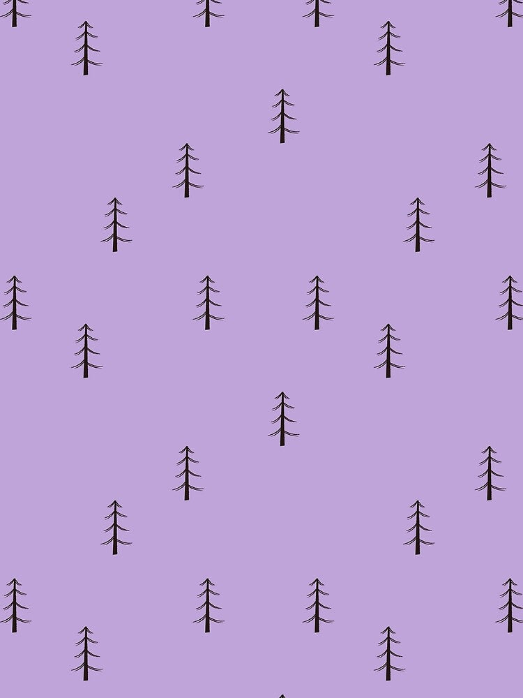 Minimalist Forest on Light Purple by KSimpson838