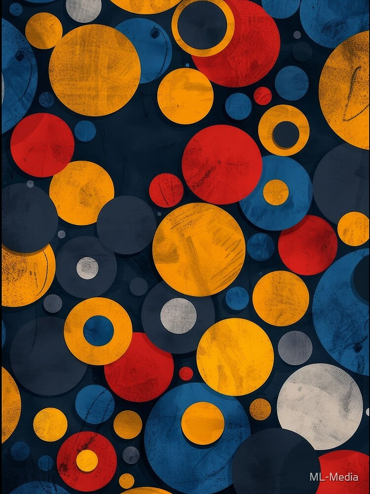 Abstract Geometric Pattern With Overlapping Circles by ML-Media