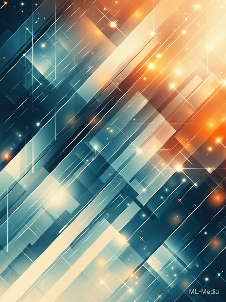 Abstract Neon Geometric Design Illustration by ML-Media