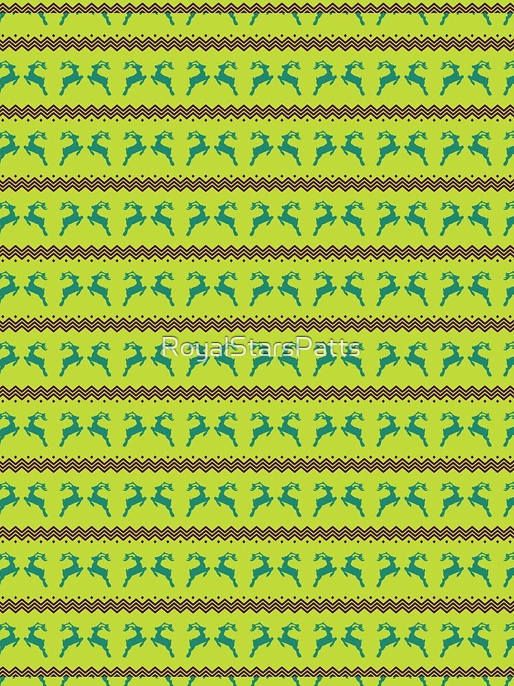 Cute Green Reindeer Merry Christmas Xmas Pattern    - Graduation Gifts by RoyalStarsPatts
