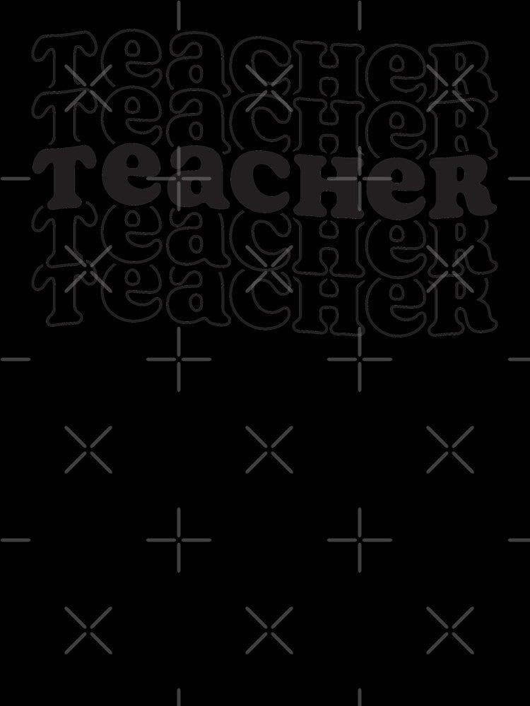 Teacher Shirt. Teacher Curvy Text Shirt. Teacher Sticker. Womens Shirt. Black to School Shirt. Trendy Shirt. Gift for Teacher. Retro Shirt. Positive Shirt. Teacher Masks. Coffee Mug Teacher. by Aknarin Thika