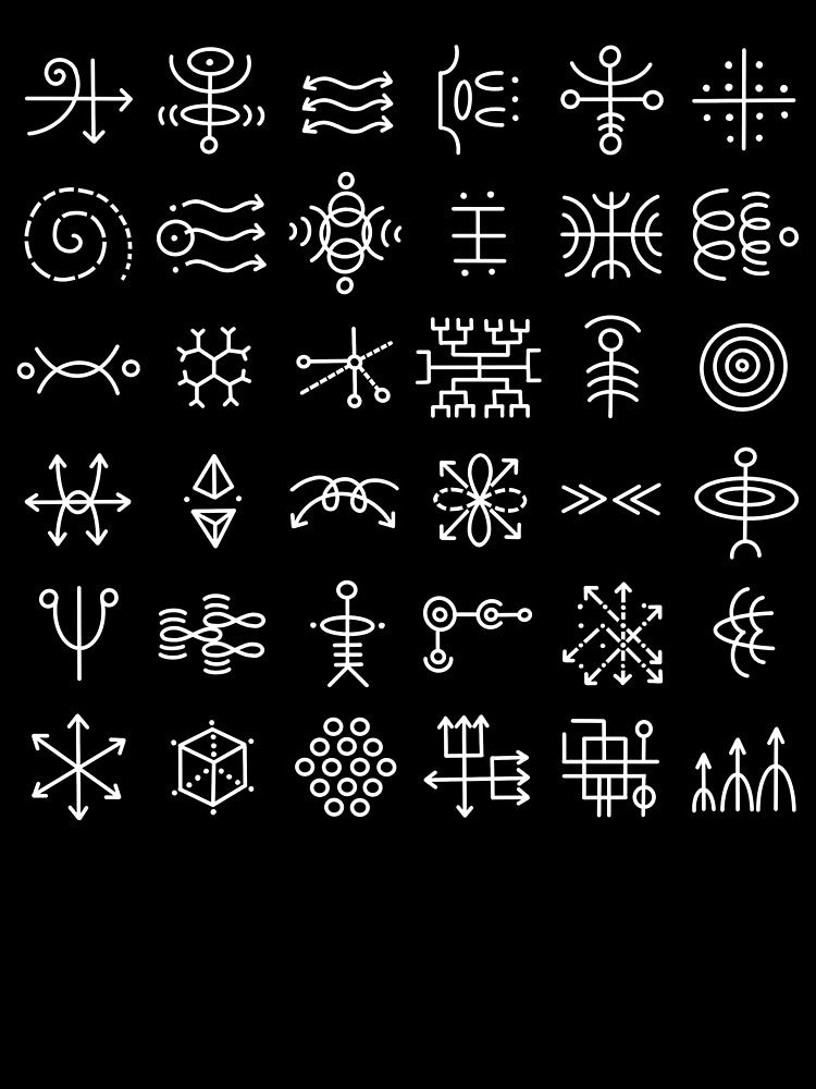 abstract geometric symbols, mystical, futuristic and esoteric. by ZoeaDesign