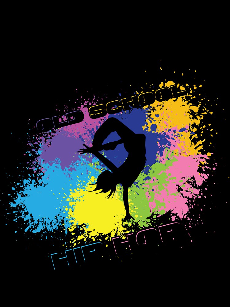 Hip Hop Dancer on a splash of colors by SimonaArtDesign