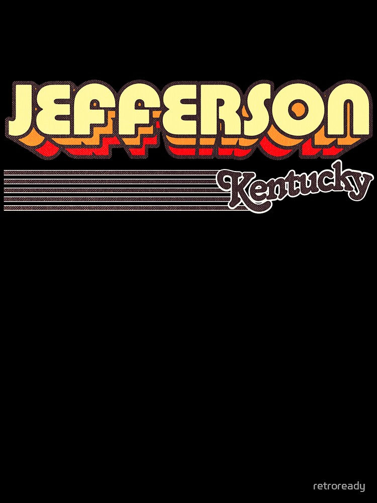 Jefferson, Kentucky | Retro Stripes by retroready