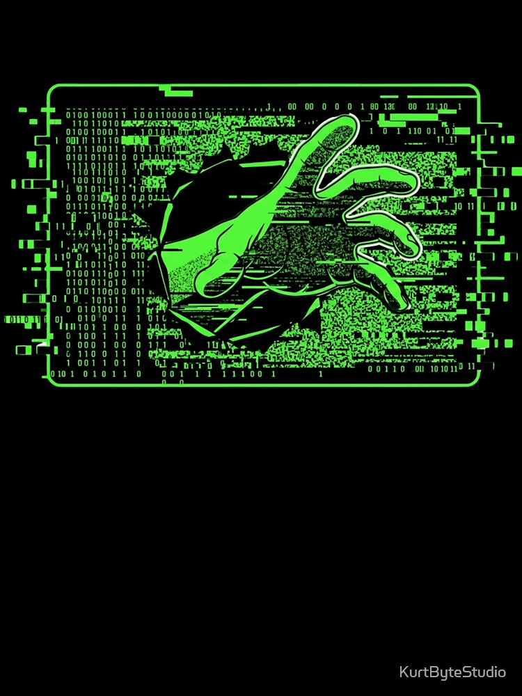 Static Intrusion Hacker Glitch Cyberpunk  Design by KurtByteStudio