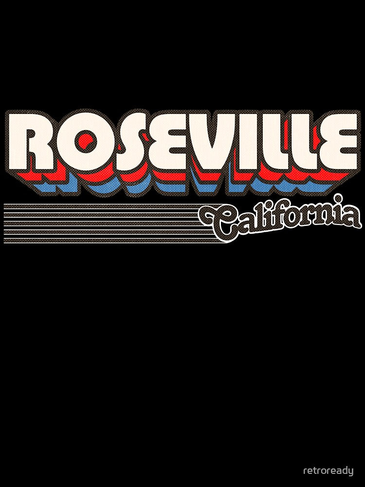 Roseville, California | Retro Stripes by retroready