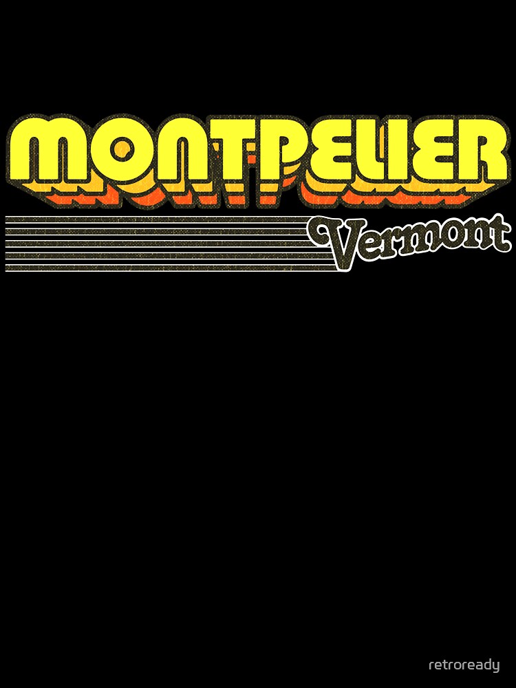 Montpelier, Vermont | Retro Stripes by retroready
