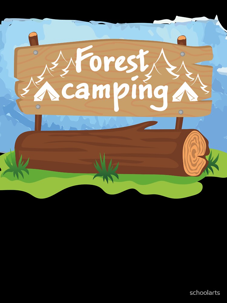 forest camping by schoolarts