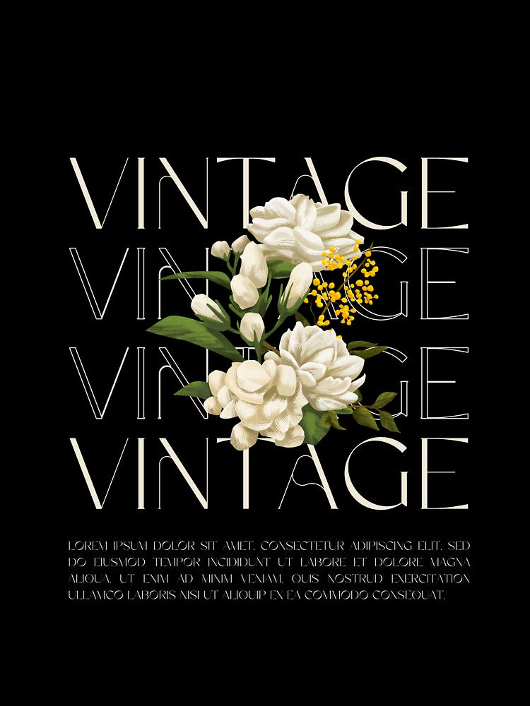 THE OPULENCE Vintage Floral Luxury Streetwear Design by THE_OPULENCE