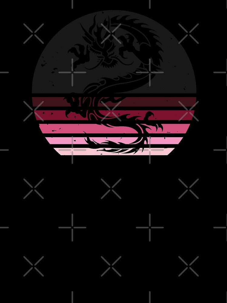 Chinese Luck Dragon Gothic Sunset by redjaygraphics