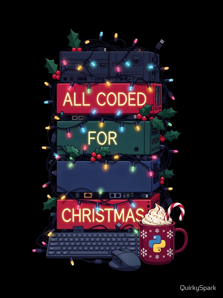 All Coded For Christmas Tech Humor by QuirkySpark