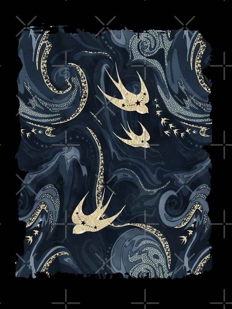 Golden swallow constellations by adenaJ