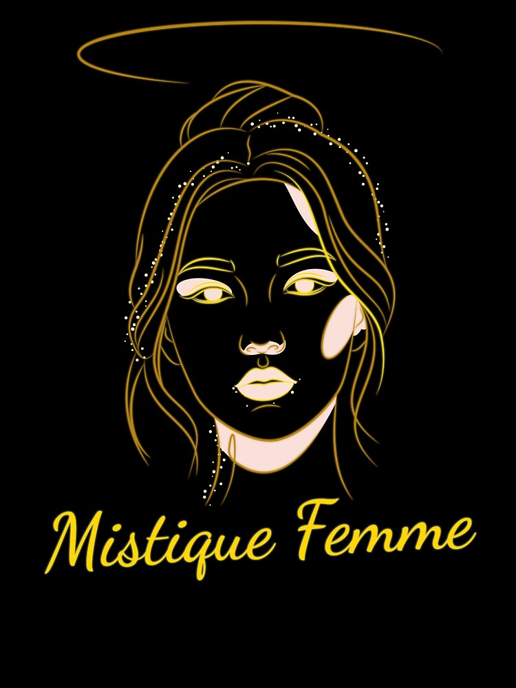 Golden Halo Girl – Minimalist Line Art Portrait by Vextura