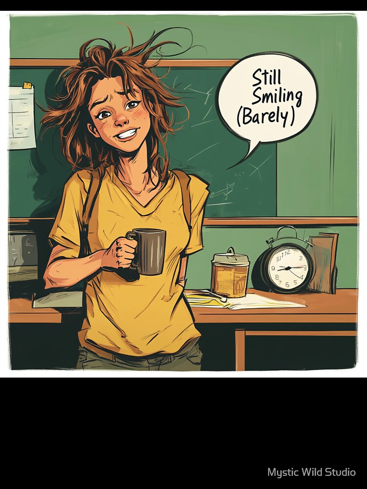 Teacher Life: Barely Holding On by Mystic Wild Studio